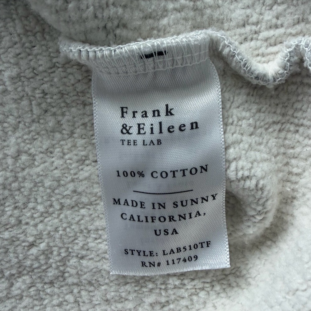 Frank & Eileen NWOT Patrick Fleece Gray Melange Size XS - Picture 4 of 5